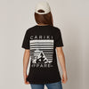 Womens Monochrome Sunset Black Recycled Polyester T-Shirt