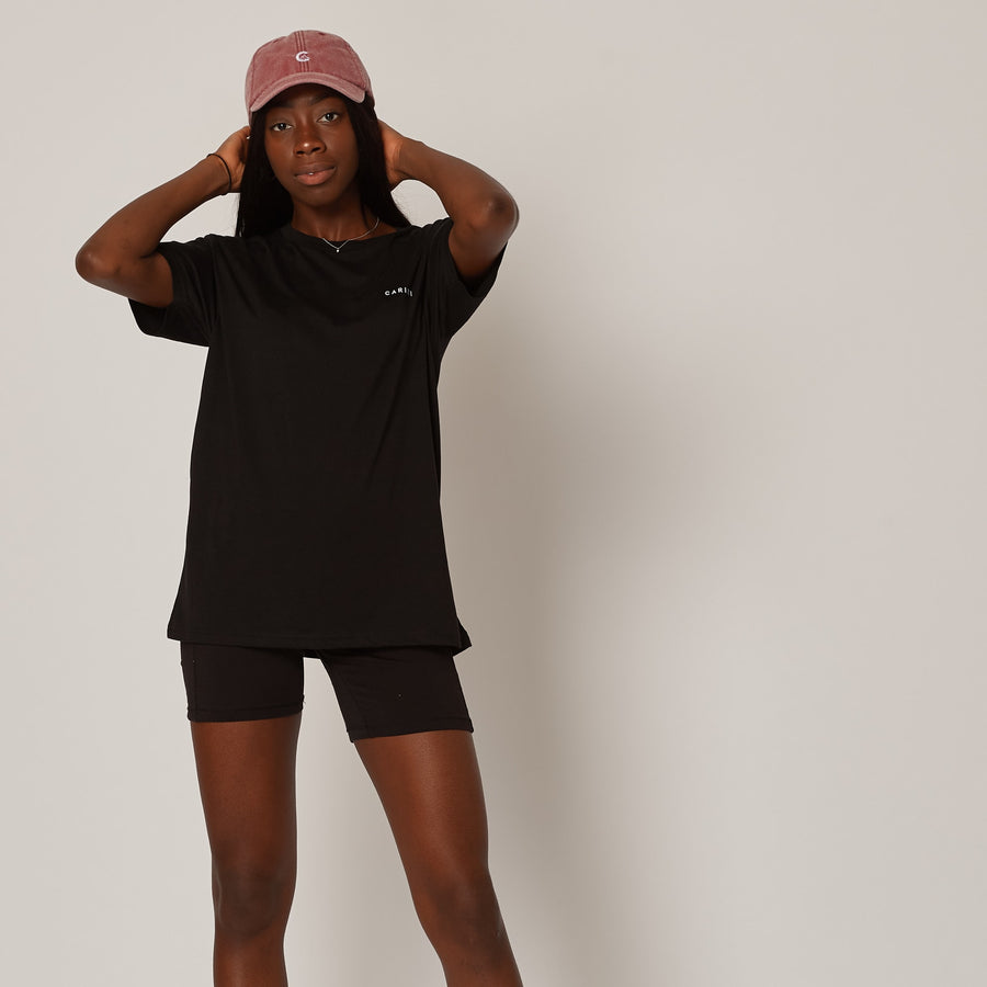 Women's Climber Black Organic Cotton T-Shirt