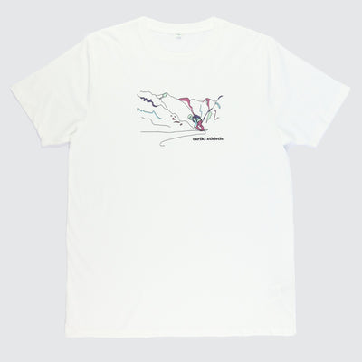 Ski Athletic | White Organic Cotton T-Shirt