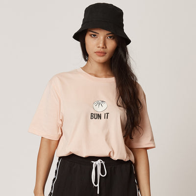 Womens Bun It Pink Organic T-Shirt