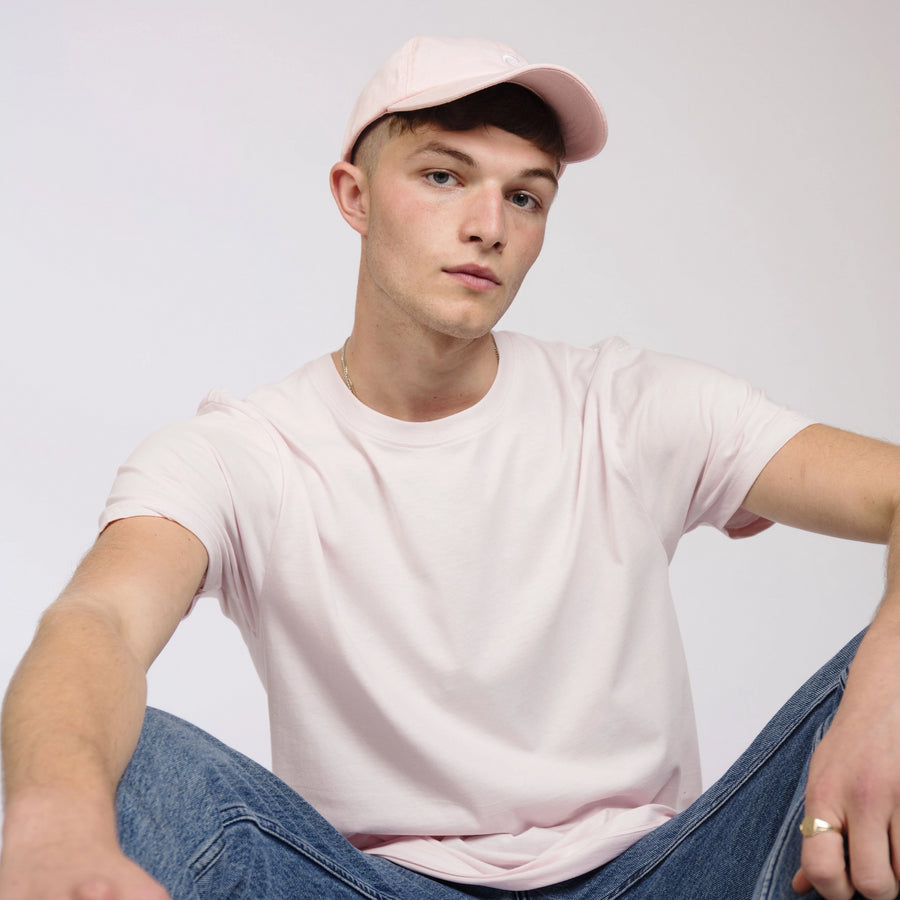 Men’s Organic Plain Pink T-Shirt