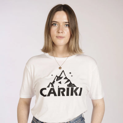 Womens Cariki Mountain Bamboo T-Shirt White