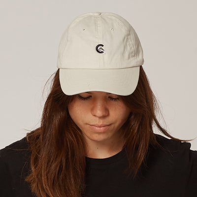 Women's Cream Unstructured Cap