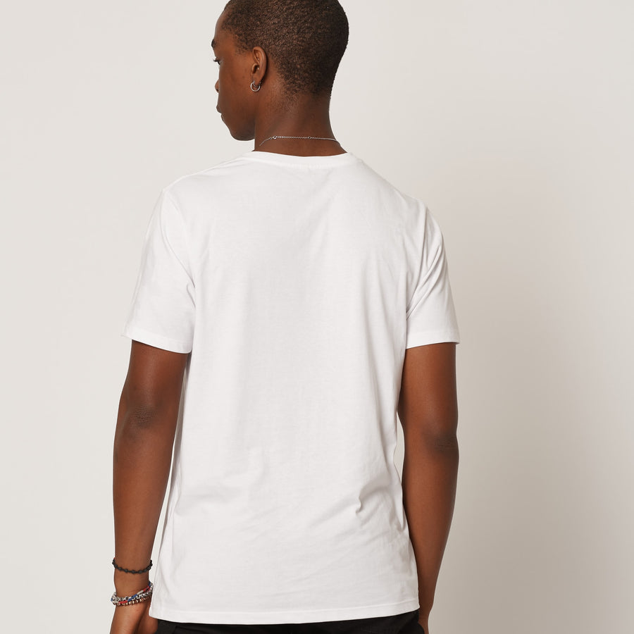Mens Uno Mas Organic Cotton T-shirt White